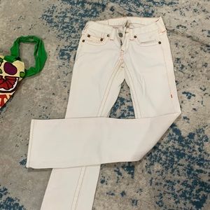 True Religion Johnny white jeans
